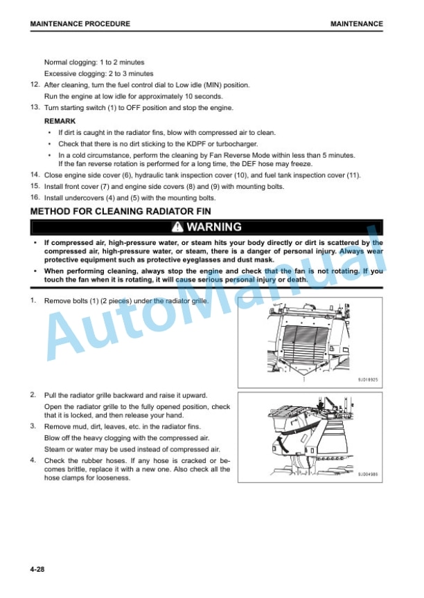 Komatsu D61EX-24, D61PX-24 Bull Dozer Operation and Maintenance Manual EENAM03454 5 Komatsu D61EX-24, D61PX-24 Bull Dozer Operation and Maintenance Manual EENAM03454 - Image 5