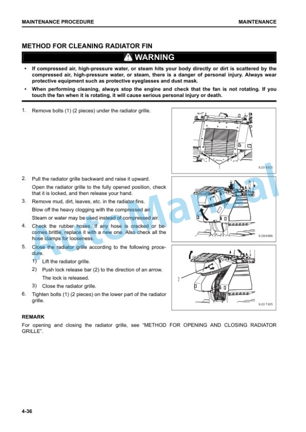 Komatsu D61EX-24, D61PX-24 Bull Dozer Operation and Maintenance Manual PEN01357-00 5 Komatsu D61EX-24, D61PX-24 Bull Dozer Operation and Maintenance Manual PEN01357-00 - Image 5