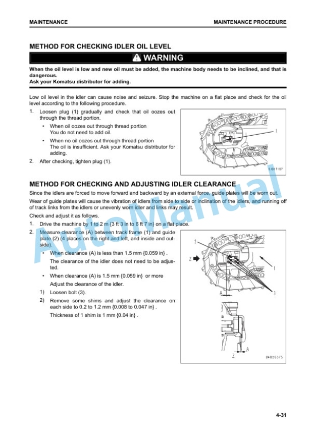 Komatsu D61EX-24, D61PX-24 Bull Dozer Operation and Maintenance Manual PEN01463-00 5 Komatsu D61EX-24, D61PX-24 Bull Dozer Operation and Maintenance Manual PEN01463-00 - Image 5