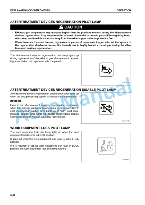 Alternative view of Komatsu D61EX-24, D61PX-24 Bull Dozer Operation and Maintenance Manual PEN01463-07