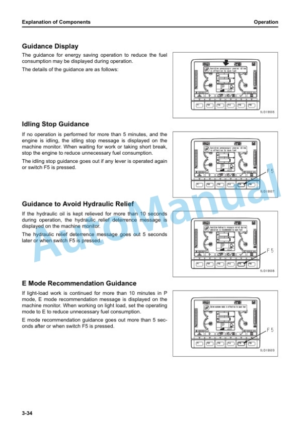 Alternative view of Komatsu D61EX-24, D61PX-24 Bull Dozer Operation and Maintenance Manual TEN00709-07