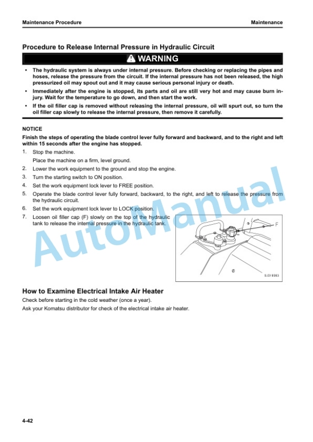 Komatsu D61EX-24, D61PX-24 Bull Dozer Operation and Maintenance Manual TEN00709-07 5 Komatsu D61EX-24, D61PX-24 Bull Dozer Operation and Maintenance Manual TEN00709-07 - Image 5