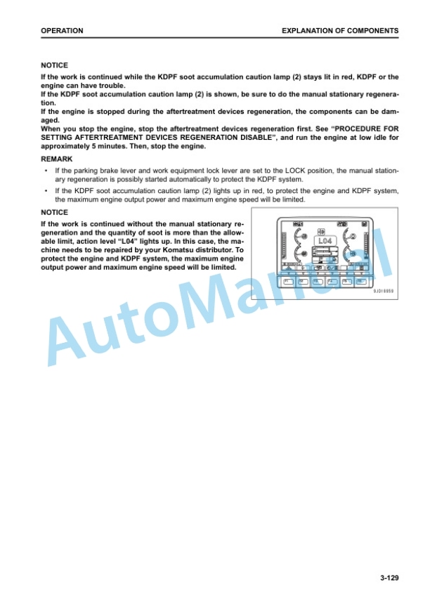 Komatsu D61EX-24, D61PX-24 Bull Dozer Operation and Maintenance Manual TEN00896-00 3 Komatsu D61EX-24, D61PX-24 Bull Dozer Operation and Maintenance Manual TEN00896-00 - Image 3