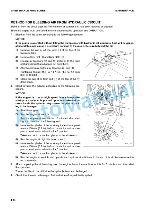 Komatsu D61EX-24, D61PX-24 Bull Dozer Operation and Maintenance Manual TEN00896-00 5 Komatsu D61EX-24, D61PX-24 Bull Dozer Operation and Maintenance Manual TEN00896-00 - Image 5