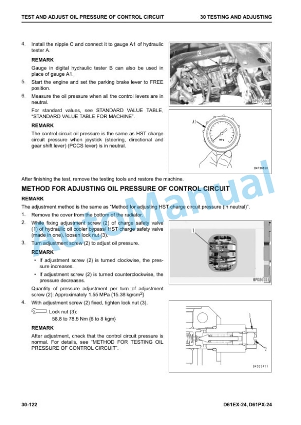 Alternative view of Komatsu D61EX-24, D61PX-24 Bull Dozer Shop Manual KEBM657700