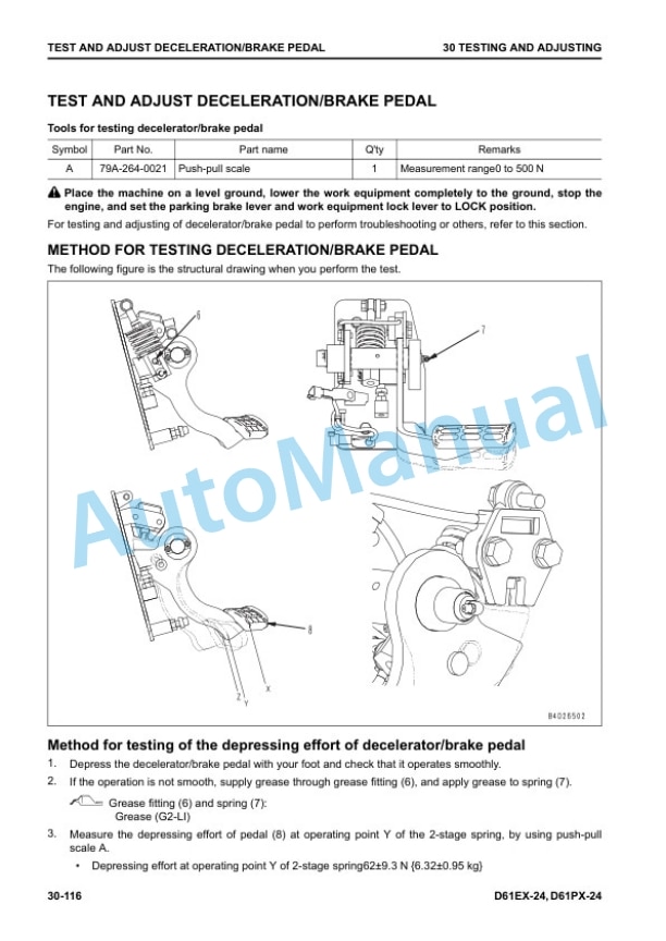 Alternative view of Komatsu D61EX-24, D61PX-24 Bull Dozer Shop Manual SEN06577-07