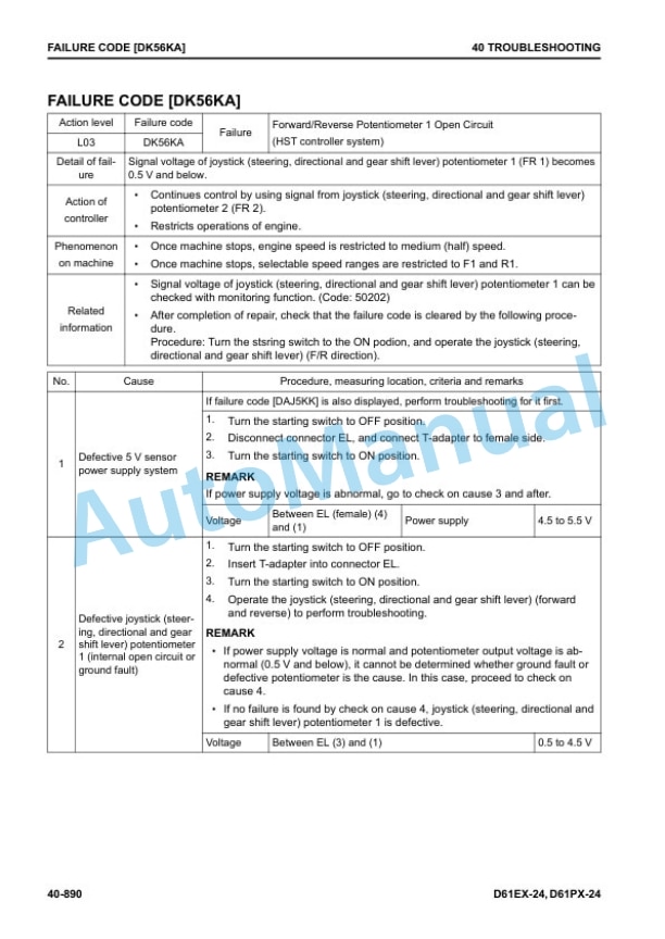 Komatsu D61EX-24, D61PX-24 Bull Dozer Shop Manual SEN06577-07 4 Komatsu D61EX-24, D61PX-24 Bull Dozer Shop Manual SEN06577-07 - Image 4