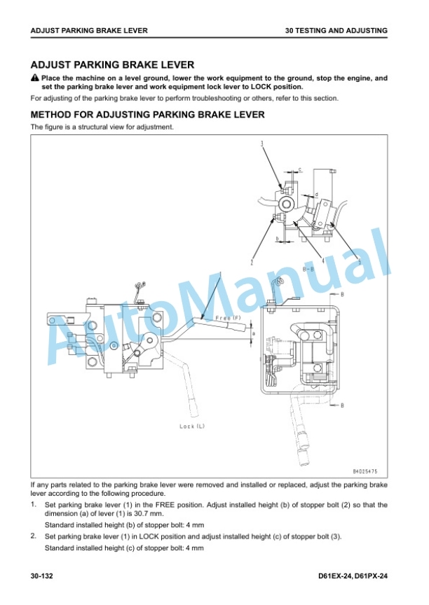 Alternative view of Komatsu D61EX-24, D61PX-24 Bull Dozer Shop Manual SEN06577-11