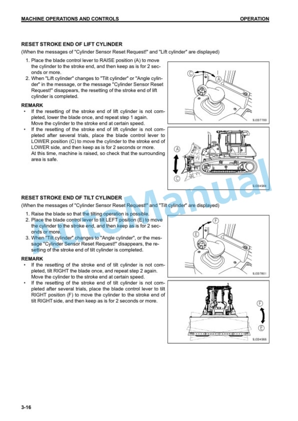 Alternative view of Komatsu D61EXi-23, D61PXi-23 Bull Dozer Operation and Maintenance Manual TEN00616-05