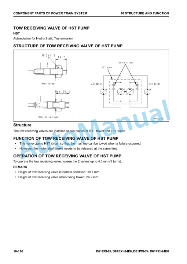 Komatsu D61EXi-24, D61EXi-24E0, D61PXi-24, D61PXi-24E0 Bull Dozer Shop Manual SEN06856-00 4 Komatsu D61EXi-24, D61EXi-24E0, D61PXi-24, D61PXi-24E0 Bull Dozer Shop Manual SEN06856-00 - Image 4