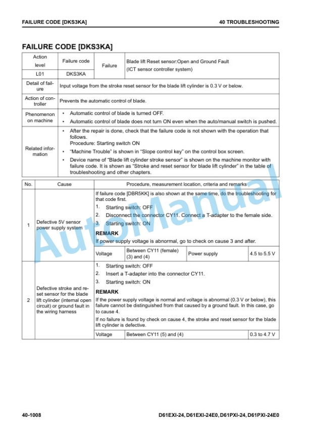Komatsu D61EXi-24, D61EXi-24E0, D61PXi-24, D61PXi-24E0 Bull Dozer Shop Manual SEN06856-06 4 Komatsu D61EXi-24, D61EXi-24E0, D61PXi-24, D61PXi-24E0 Bull Dozer Shop Manual SEN06856-06 - Image 4