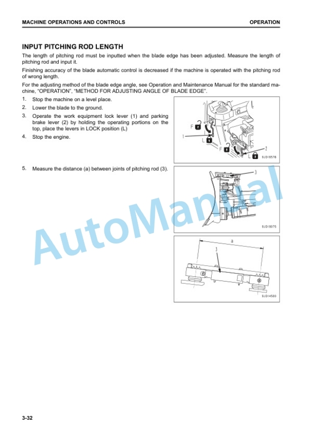 Alternative view of Komatsu D61EXi-24, D61PXi-24 Bull Dozer Operation and Maintenance Manual TEN00939-00