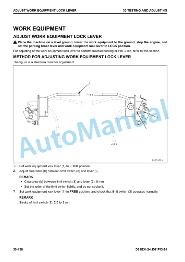 Alternative view of Komatsu D61EXi-24, D61PXi-24 Crawler Dozer Shop Manual KEBM657800