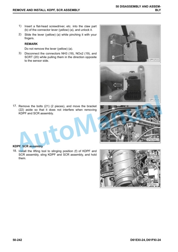Komatsu D61EXi-24, D61PXi-24 Crawler Dozer Shop Manual KEBM657800 5 Komatsu D61EXi-24, D61PXi-24 Crawler Dozer Shop Manual KEBM657800 - Image 5