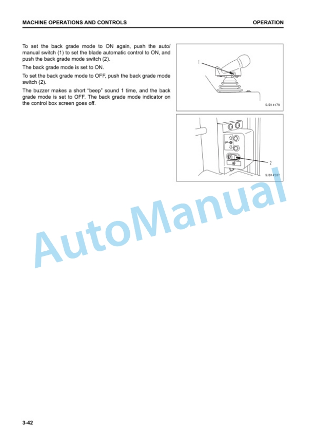 Alternative view of Komatsu D61EXi-24E0, D61PXi-24E0 Bull Dozer Operation and Maintenance Manual EENAM04121