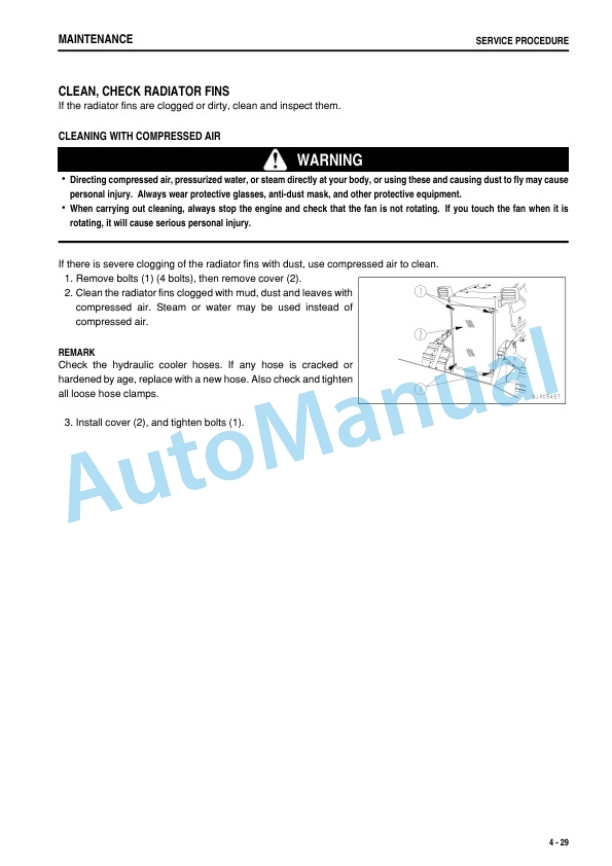 Komatsu D63E-12 Bull Dozer Operation and Maintenance Manual PEN00276-01 5 Komatsu D63E-12 Bull Dozer Operation and Maintenance Manual PEN00276-01 - Image 5