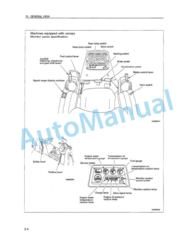 Alternative view of Komatsu D65E-12, D65P-12 Bull Dozer Operation and Maintenance Manual SEAM007104