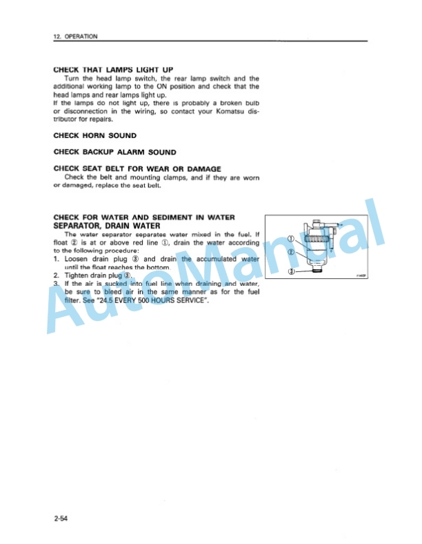 Komatsu D65E-12, D65P-12, D65EX-12, D65PX-12 Bull Dozer Operation and Maintenance Manual SEAM001202 3 Komatsu D65E-12, D65P-12, D65EX-12, D65PX-12 Bull Dozer Operation and Maintenance Manual SEAM001202 - Image 3