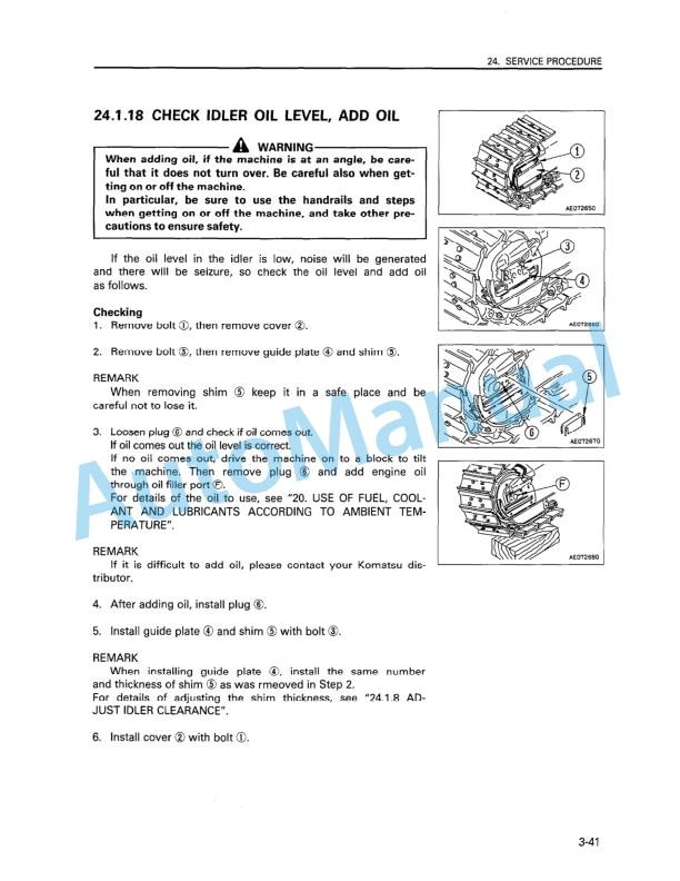 Komatsu D65E-12, D65P-12, D65EX-12, D65PX-12 Bull Dozer Operation and Maintenance Manual SEAM001202 5 Komatsu D65E-12, D65P-12, D65EX-12, D65PX-12 Bull Dozer Operation and Maintenance Manual SEAM001202 - Image 5