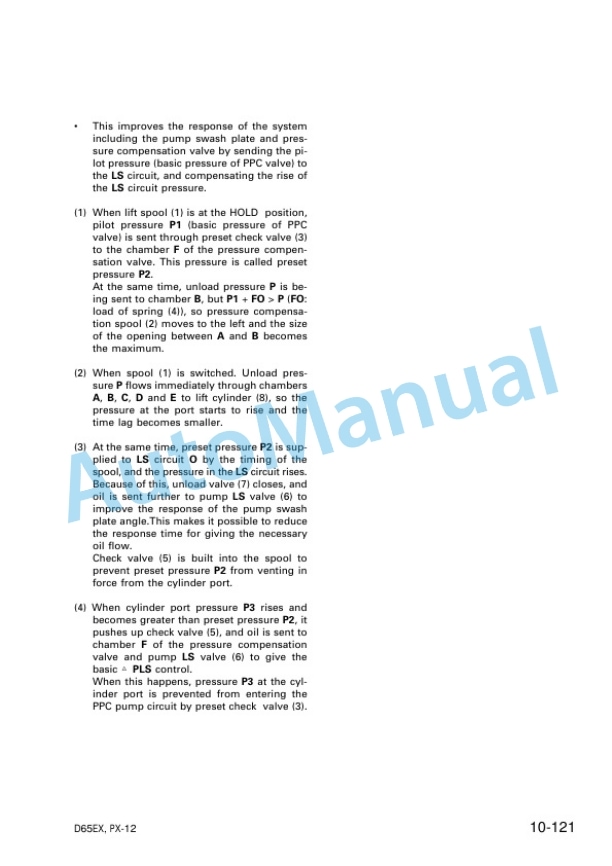 Alternative view of Komatsu D65EX-12, D65PX-12 Bull Dozer Shop Manual SEBM027202