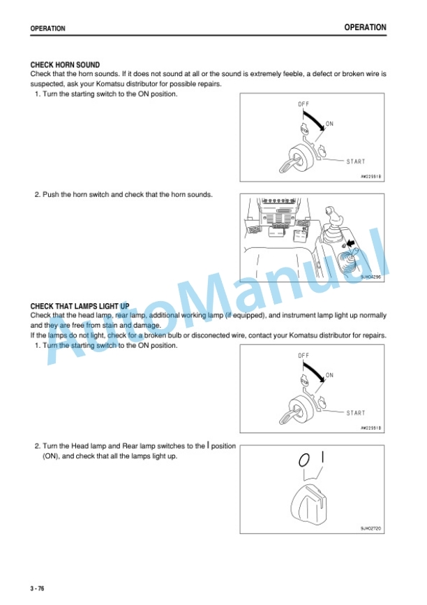 Komatsu D65EX-15, D65PX-15, D65WX-15 Bull Dozer Operation and Maintenance Manual PEN00052-04 3 Komatsu D65EX-15, D65PX-15, D65WX-15 Bull Dozer Operation and Maintenance Manual PEN00052-04 - Image 3