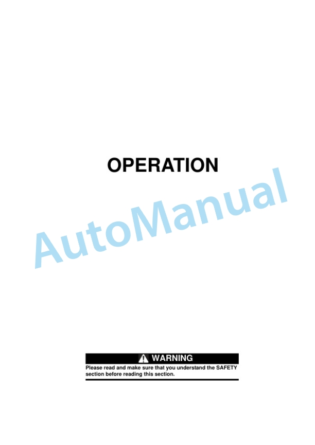 Alternative view of Komatsu D65EX-15E0, D65PX-15E0 Bull Dozer Operation and Maintenance Manual EEAM024400
