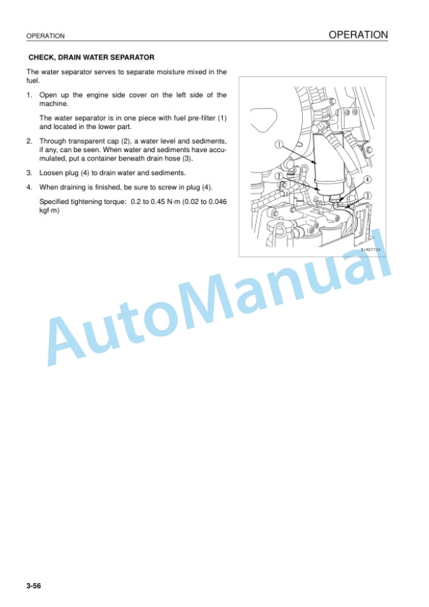 Komatsu D65EX-15E0, D65PX-15E0 Bull Dozer Operation and Maintenance Manual EEAM024400 3 Komatsu D65EX-15E0, D65PX-15E0 Bull Dozer Operation and Maintenance Manual EEAM024400 - Image 3