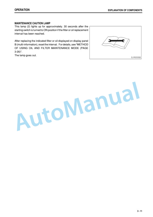 Alternative view of Komatsu D65EX-15E0, D65PX-15E0, D65WX-15E0 Bull Dozer Operation and Maintenance Manual PEN00510-01