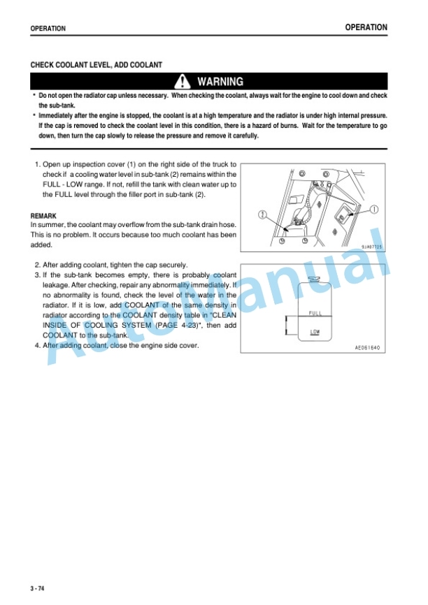 Komatsu D65EX-15E0, D65PX-15E0, D65WX-15E0 Bull Dozer Operation and Maintenance Manual PEN00510-01 3 Komatsu D65EX-15E0, D65PX-15E0, D65WX-15E0 Bull Dozer Operation and Maintenance Manual PEN00510-01 - Image 3