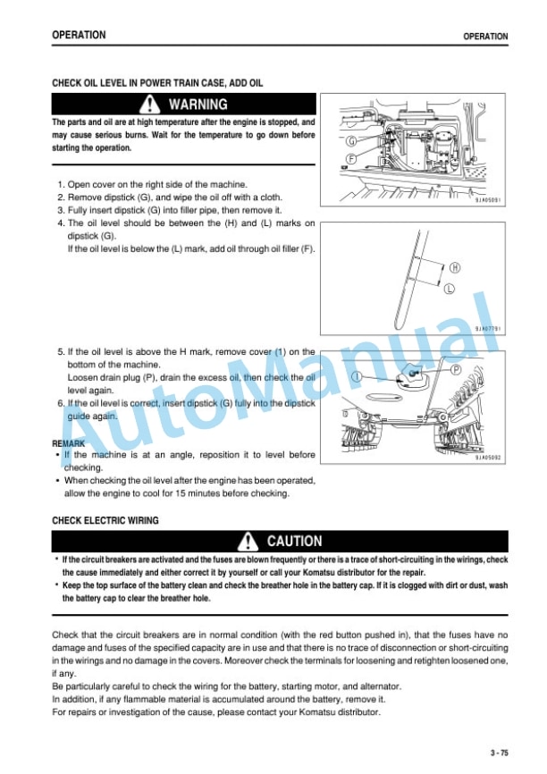 Komatsu D65EX-15E0, D65PX-15E0, D65WX-15E0 Bull Dozer Operation and Maintenance Manual TEN00394-00 3 Komatsu D65EX-15E0, D65PX-15E0, D65WX-15E0 Bull Dozer Operation and Maintenance Manual TEN00394-00 - Image 3