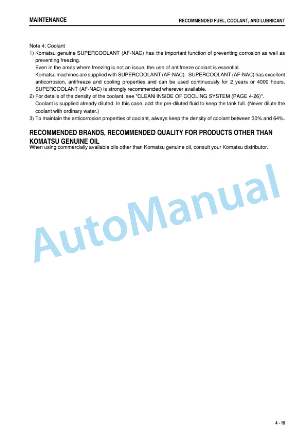 Komatsu D65EX-16, D65PX-16, D65WX-16 Bull Dozer Operation and Maintenance Manual PEN00513-12 4 Komatsu D65EX-16, D65PX-16, D65WX-16 Bull Dozer Operation and Maintenance Manual PEN00513-12 - Image 4