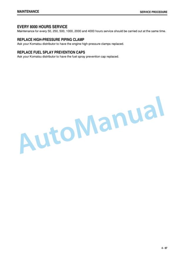 Komatsu D65EX-16, D65PX-16, D65WX-16 Bull Dozer Operation and Maintenance Manual PEN00513-12 5 Komatsu D65EX-16, D65PX-16, D65WX-16 Bull Dozer Operation and Maintenance Manual PEN00513-12 - Image 5
