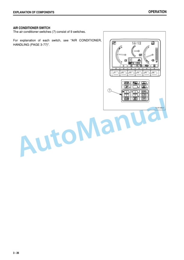 Alternative view of Komatsu D65EX-16, D65PX-16, D65WX-16 Bull Dozer Operation and Maintenance Manual PEN01023-01
