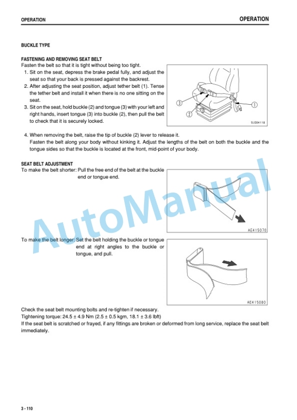 Komatsu D65EX-16, D65PX-16, D65WX-16 Bull Dozer Operation and Maintenance Manual PEN01023-01 3 Komatsu D65EX-16, D65PX-16, D65WX-16 Bull Dozer Operation and Maintenance Manual PEN01023-01 - Image 3