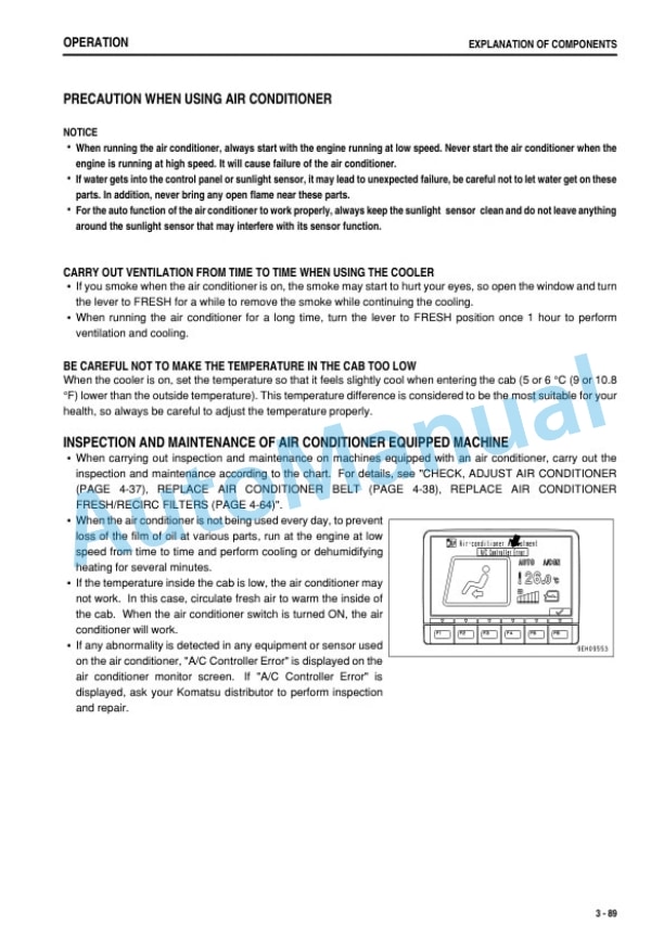 Komatsu D65EX-16, D65PX-16, D65WX-16 Bull Dozer Operation and Maintenance Manual TEN00488-05 3 Komatsu D65EX-16, D65PX-16, D65WX-16 Bull Dozer Operation and Maintenance Manual TEN00488-05 - Image 3