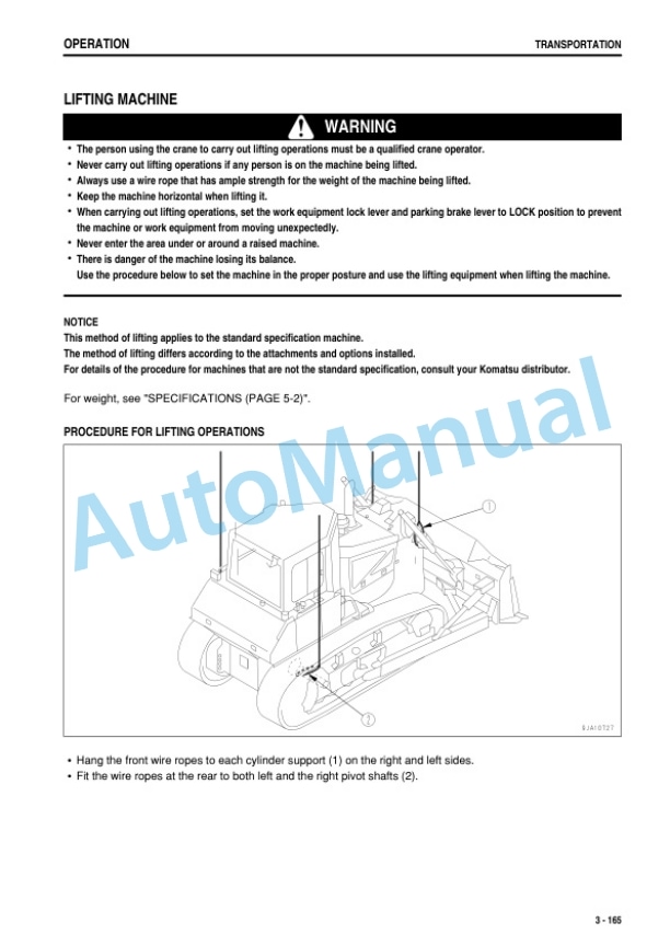 Komatsu D65EX-16, D65PX-16, D65WX-16 Bull Dozer Operation and Maintenance Manual TEN00974-00 4 Komatsu D65EX-16, D65PX-16, D65WX-16 Bull Dozer Operation and Maintenance Manual TEN00974-00 - Image 4
