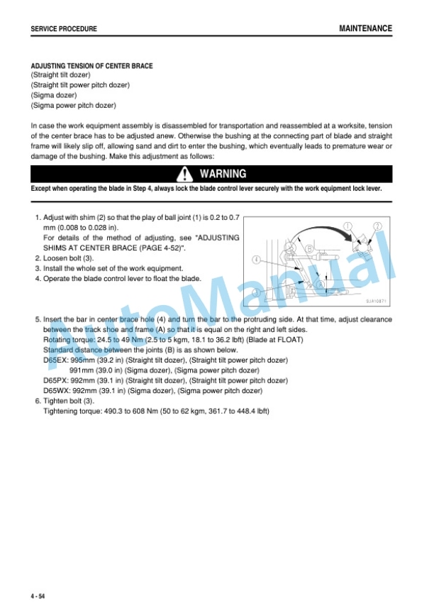 Komatsu D65EX-16, D65PX-16, D65WX-16 Bull Dozer Operation and Maintenance Manual TEN00974-00 5 Komatsu D65EX-16, D65PX-16, D65WX-16 Bull Dozer Operation and Maintenance Manual TEN00974-00 - Image 5