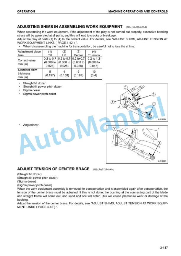 Komatsu D65EX-17, D65PX-17, D65WX-17 Bull Dozer Operation and Maintenance Manual PEN00550-09 4 Komatsu D65EX-17, D65PX-17, D65WX-17 Bull Dozer Operation and Maintenance Manual PEN00550-09 - Image 4