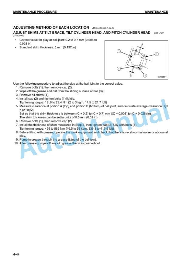 Komatsu D65EX-17, D65PX-17, D65WX-17 Bull Dozer Operation and Maintenance Manual PEN00550-09 5 Komatsu D65EX-17, D65PX-17, D65WX-17 Bull Dozer Operation and Maintenance Manual PEN00550-09 - Image 5