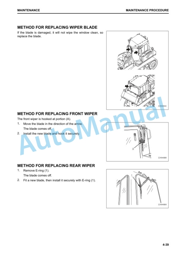 Komatsu D65EX-18, D65PX-18, D65WX-18 Bull Dozer Operation and Maintenance Manual TEN00653-01 5 Komatsu D65EX-18, D65PX-18, D65WX-18 Bull Dozer Operation and Maintenance Manual TEN00653-01 - Image 5