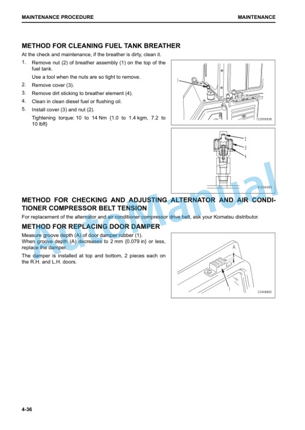 Komatsu D65EX-18, D65PX-18, D65WX-18 Bull Dozer Operation and Maintenance Manual TEN00703-05 5 Komatsu D65EX-18, D65PX-18, D65WX-18 Bull Dozer Operation and Maintenance Manual TEN00703-05 - Image 5