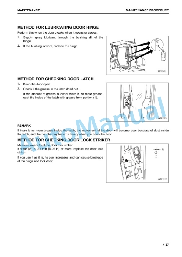 Komatsu D65EX-18, D65PX-18, D65WX-18 Bull Dozer Operation and Maintenance Manual TEN00804-01 5 Komatsu D65EX-18, D65PX-18, D65WX-18 Bull Dozer Operation and Maintenance Manual TEN00804-01 - Image 5