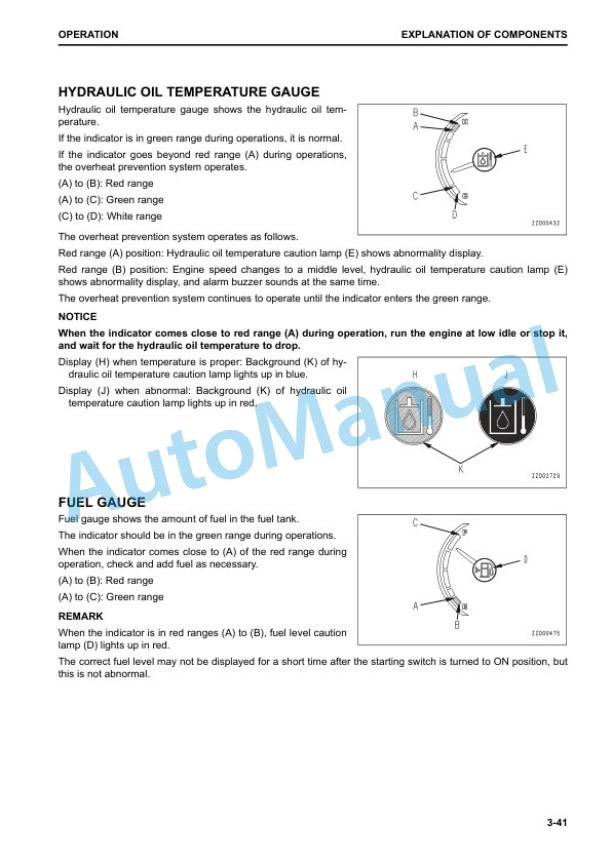 Alternative view of Komatsu D65EX-18, D65PX-18, D65WX-18 Bull Dozer Operation and Maintenance Manual TEN00847-00