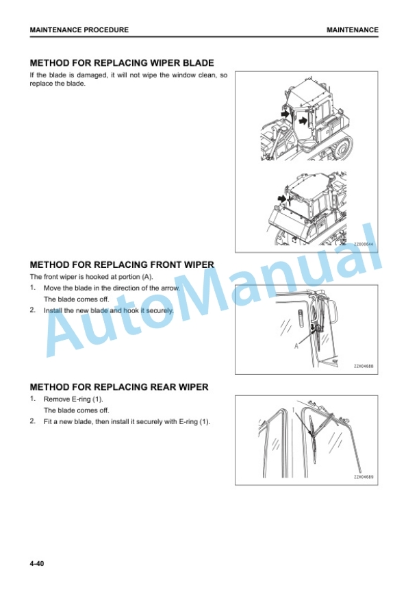 Komatsu D65EX-18, D65PX-18, D65WX-18 Bull Dozer Operation and Maintenance Manual TEN00958-03 5 Komatsu D65EX-18, D65PX-18, D65WX-18 Bull Dozer Operation and Maintenance Manual TEN00958-03 - Image 5