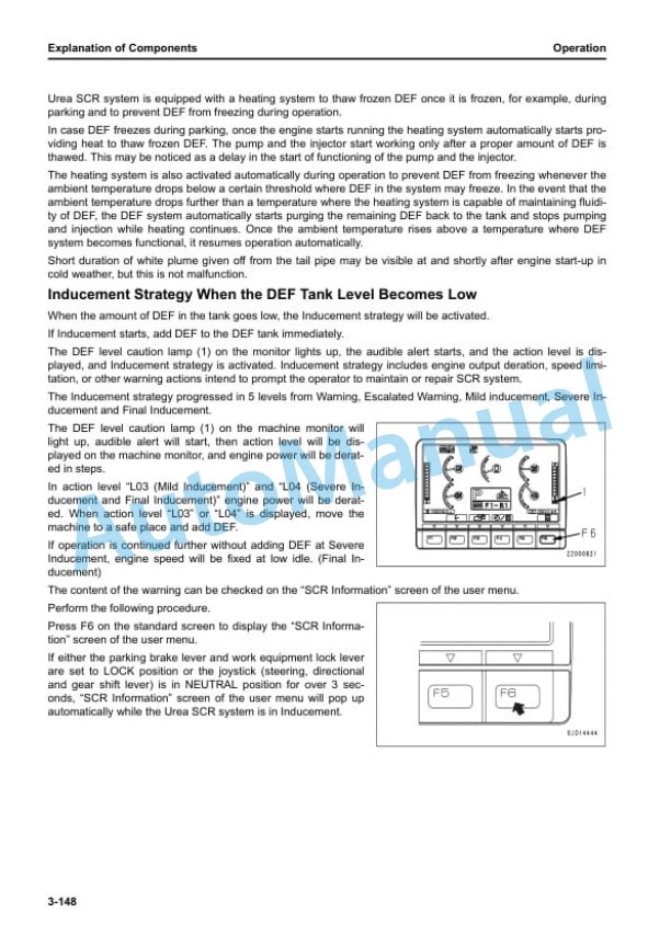 Komatsu D65EX-18, D65PX-18, D65WX-18 Bull Dozer Operation and Maintenance Manual TEN01018-05 3 Komatsu D65EX-18, D65PX-18, D65WX-18 Bull Dozer Operation and Maintenance Manual TEN01018-05 - Image 3