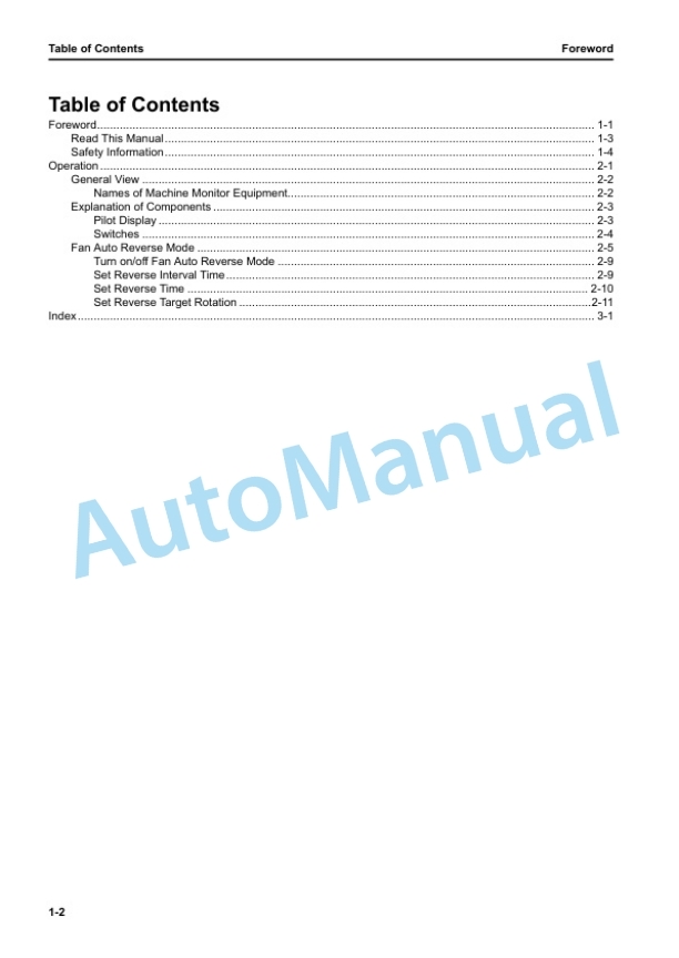 Alternative view of Komatsu D65EX-18, D65PX-18, D65WX-18 Bull Dozer Operation and Maintenance Manual TEN01182-00