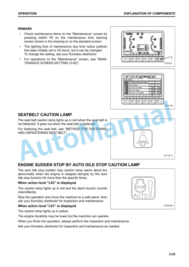 Alternative view of Komatsu D65EX-18E0, D65PX-18E0, D65WX-18E0 Bull Dozer Operation and Maintenance Manual EENAM03764