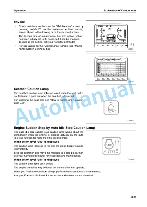 Komatsu D65EX-18E0, D65PX-18E0, D65WX-18E0 Bull Dozer Operation and Maintenance Manual EENAM03765 2 Komatsu D65EX-18E0, D65PX-18E0, D65WX-18E0 Bull Dozer Operation and Maintenance Manual EENAM03765 - Image 2
