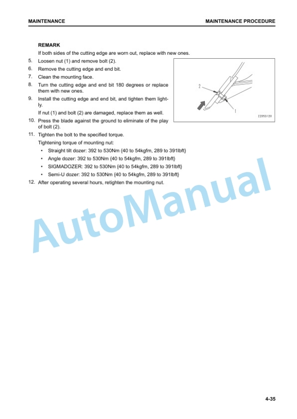 Komatsu D65EX-18E0, D65PX-18E0, D65WX-18E0 Bull Dozer Operation and Maintenance Manual PEN01833-00 5 Komatsu D65EX-18E0, D65PX-18E0, D65WX-18E0 Bull Dozer Operation and Maintenance Manual PEN01833-00 - Image 5