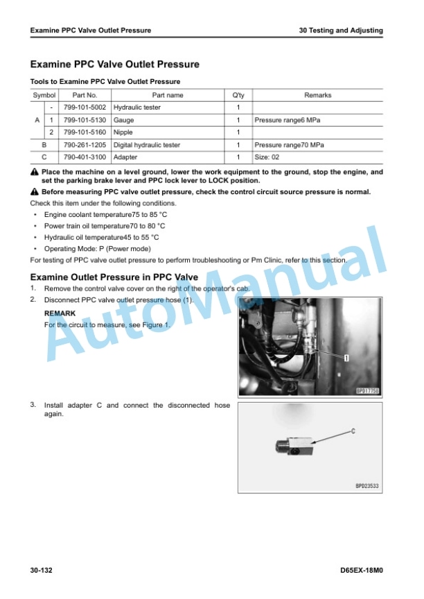 Alternative view of Komatsu D65EX-18M0 Bull Dozer Shop Manual SEN06966-00